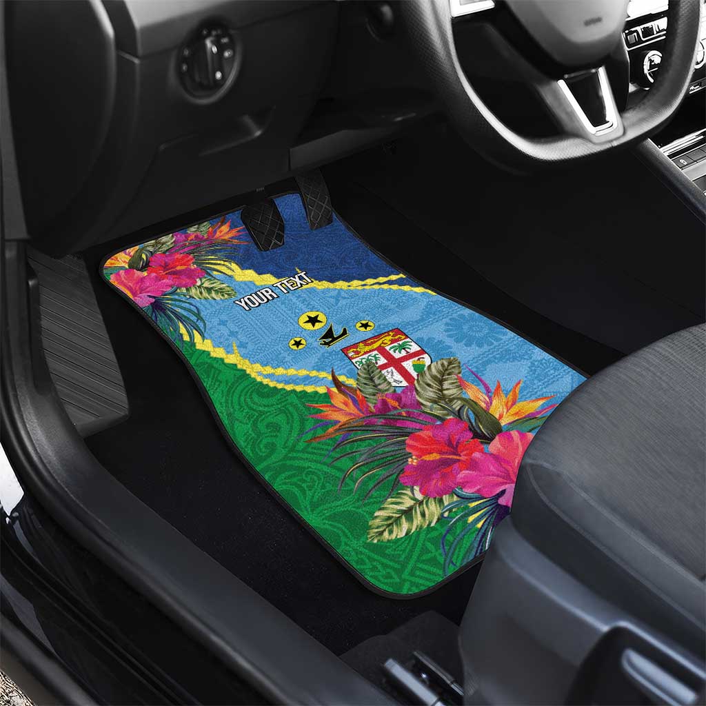 Personalized Malampa Fiji Day Together We Grow Car Mats Special Tapa Mix - Polynesian Pride