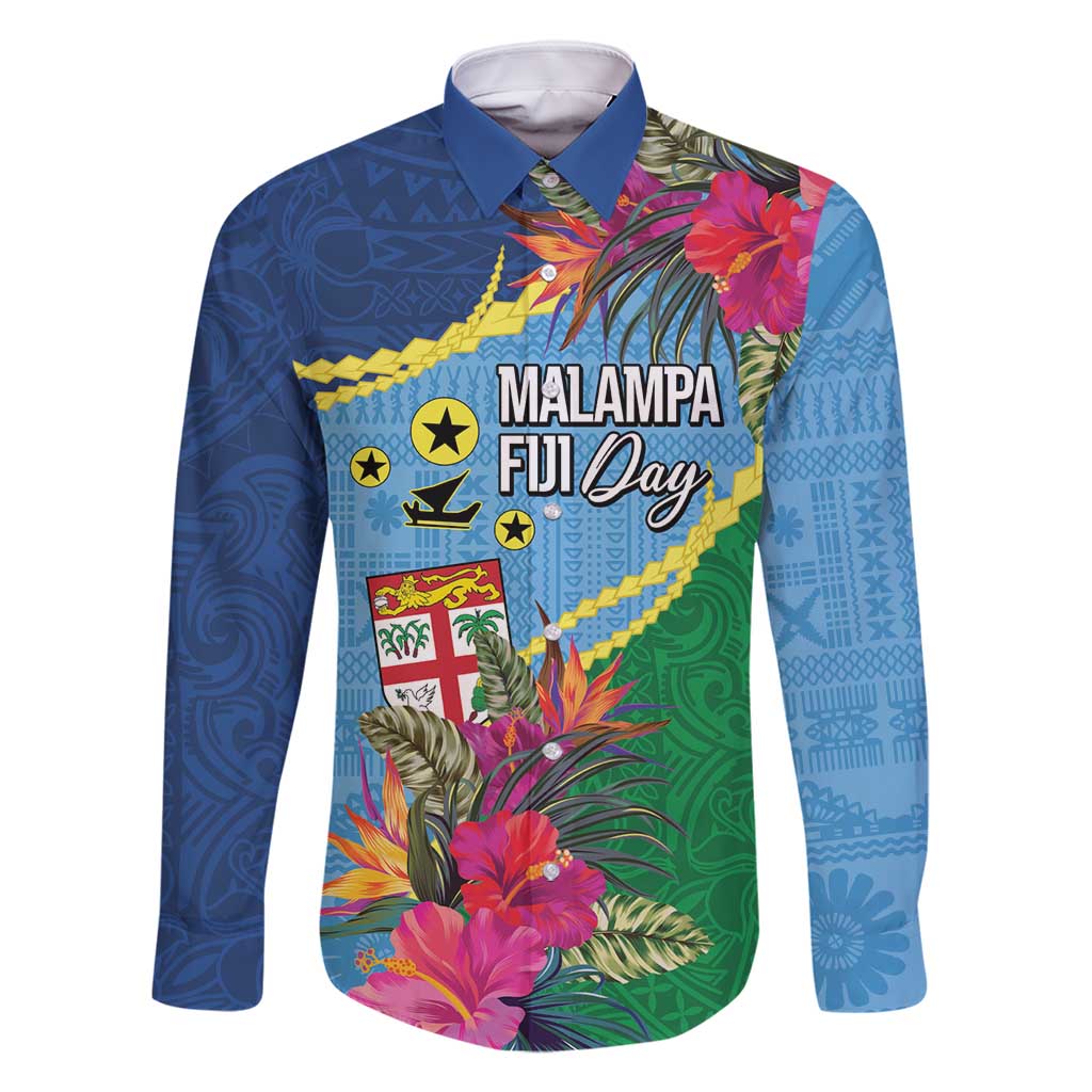 Personalized Malampa Fiji Day Together We Grow Family Matching Off Shoulder Short Dress and Hawaiian Shirt Special Tapa Mix - Polynesian Pride