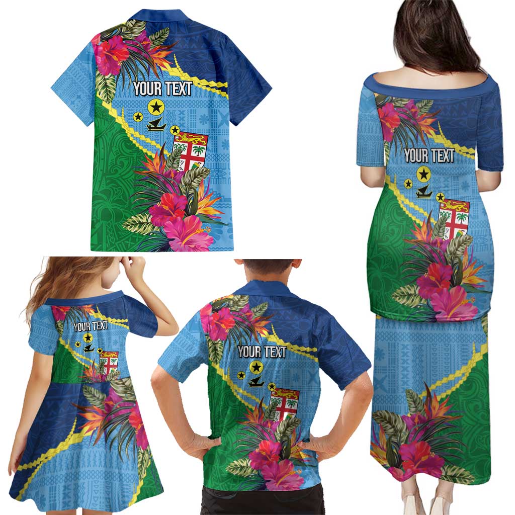 Personalized Malampa Fiji Day Together We Grow Family Matching Puletasi and Hawaiian Shirt Special Tapa Mix LT7 - Polynesian Pride