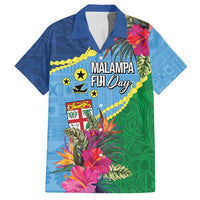 Personalized Malampa Fiji Day Together We Grow Family Matching Puletasi and Hawaiian Shirt Special Tapa Mix LT7 Dad's Shirt - Short Sleeve Colorful - Polynesian Pride