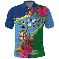 Personalized Malampa Fiji Day Together We Grow Polo Shirt Special Tapa Mix - Polynesian Pride
