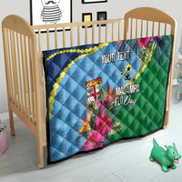 Personalized Malampa Fiji Day Together We Grow Quilt Special Tapa Mix - Polynesian Pride