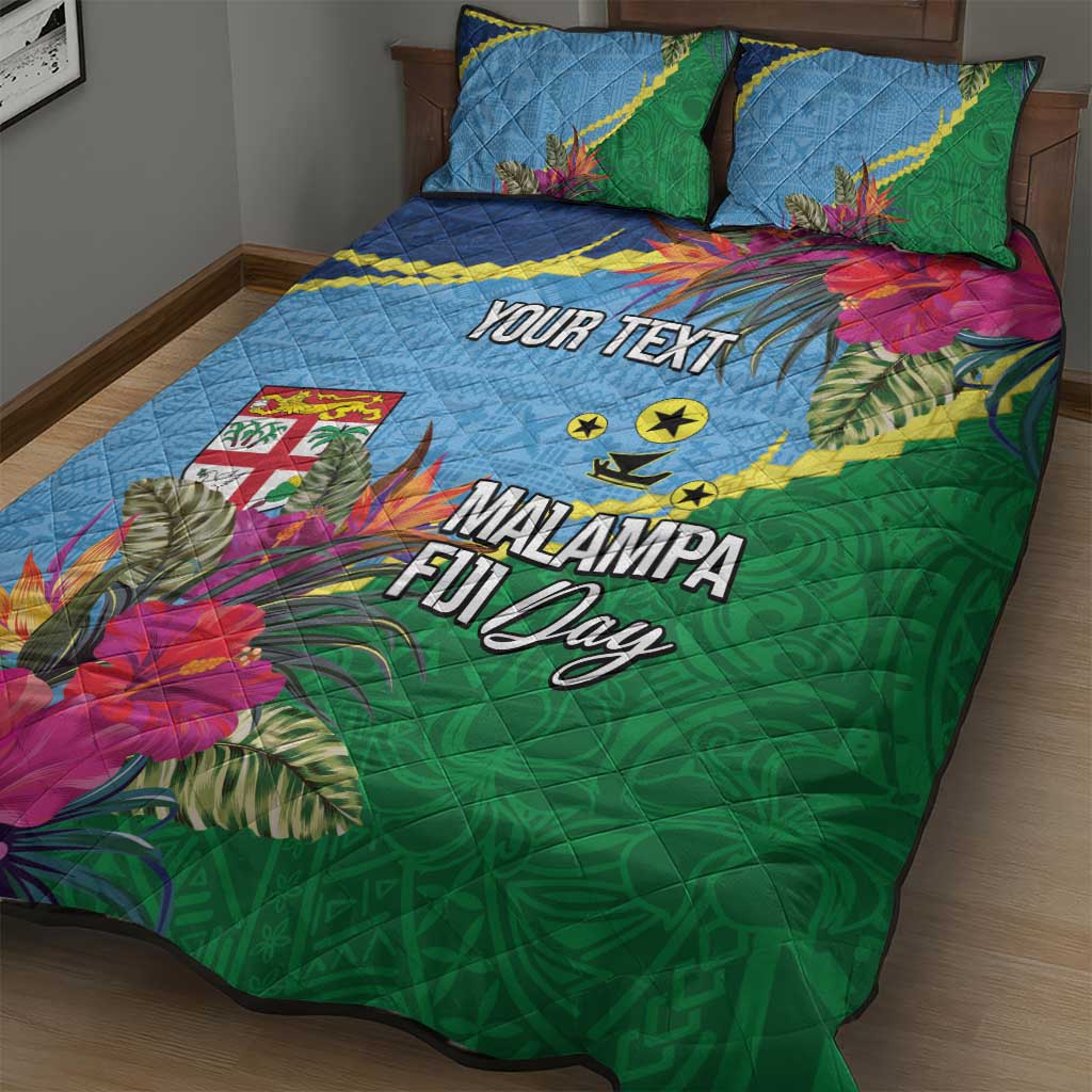 Personalized Malampa Fiji Day Together We Grow Quilt Bed Set Special Tapa Mix - Polynesian Pride