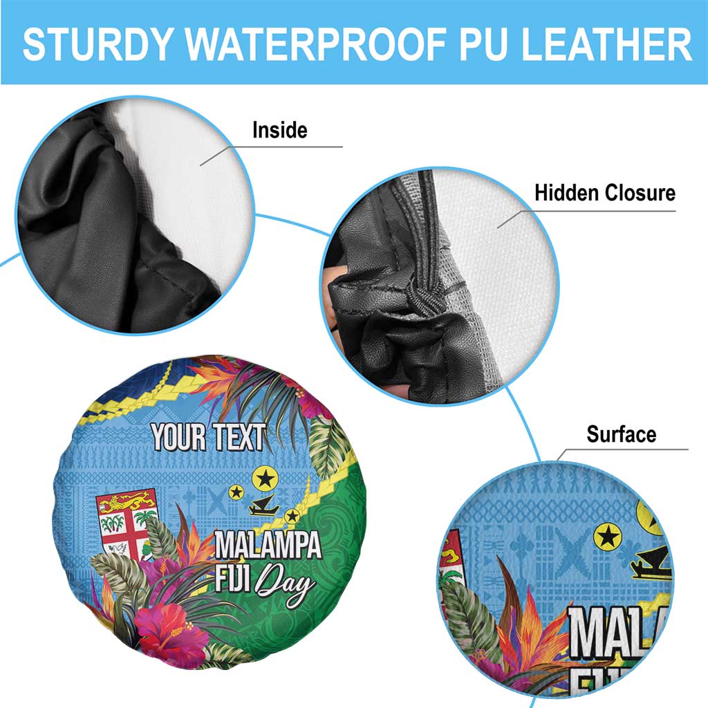 Personalized Malampa Fiji Day Together We Grow Spare Tire Cover Special Tapa Mix - Polynesian Pride