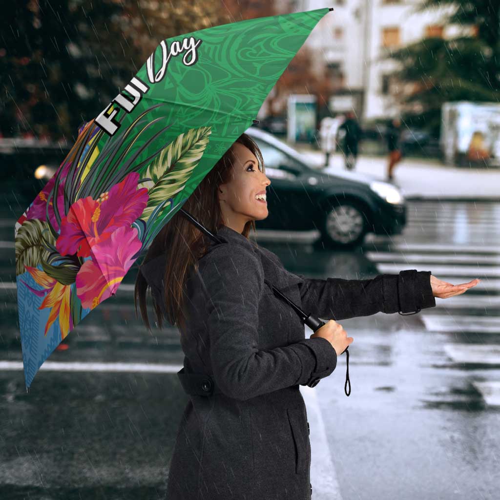 Personalized Malampa Fiji Day Together We Grow Umbrella Special Tapa Mix - Polynesian Pride