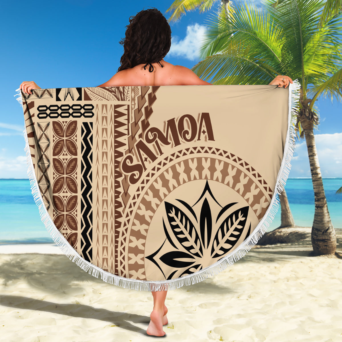 Samoa Siapo Motif Beach Blanket Classic Style LT7 - Polynesian Pride