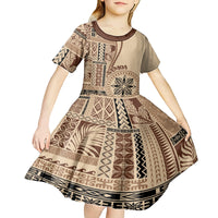 samoa-siapo-motif-kid-short-sleeve-dress-classic-style