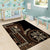 Samoa Siapo Motif Area Rug Classic Style - Black Ver LT7 - Polynesian Pride