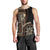 Samoa Siapo Motif Men Tank Top Classic Style - Black Ver LT7 - Polynesian Pride