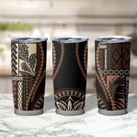 Samoa Siapo Motif Tumbler Cup Classic Style - Black Ver