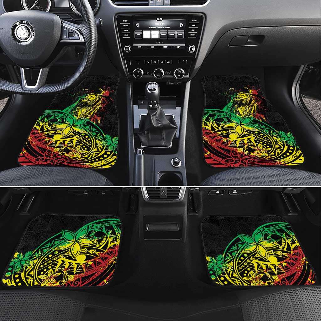 Personalised Reggae Jawaiian Festive Car Mats Mix Polynesian