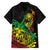 Personalised Reggae Jawaiian Festive Family Matching Long Sleeve Bodycon Dress and Hawaiian Shirt Mix Polynesian