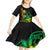 Personalised Reggae Jawaiian Festive Kid Short Sleeve Dress Mix Polynesian