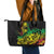 Personalised Reggae Jawaiian Festive Leather Tote Bag Mix Polynesian