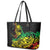 Personalised Reggae Jawaiian Festive Leather Tote Bag Mix Polynesian