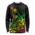 Personalised Reggae Jawaiian Festive Long Sleeve Shirt Mix Polynesian