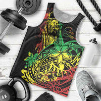 Personalised Reggae Jawaiian Festive Men Tank Top Mix Polynesian