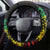 Reggae Jawaiian Festive Steering Wheel Cover Mix Polynesian