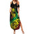 Personalised Reggae Jawaiian Festive Summer Maxi Dress Mix Polynesian