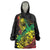 Personalised Reggae Jawaiian Festive Wearable Blanket Hoodie Mix Polynesian