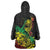 Personalised Reggae Jawaiian Festive Wearable Blanket Hoodie Mix Polynesian