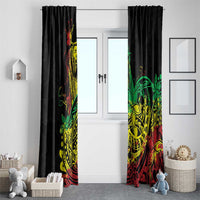 Personalised Reggae Jawaiian Festive Window Curtain Mix Polynesian