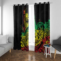 Personalised Reggae Jawaiian Festive Window Curtain Mix Polynesian