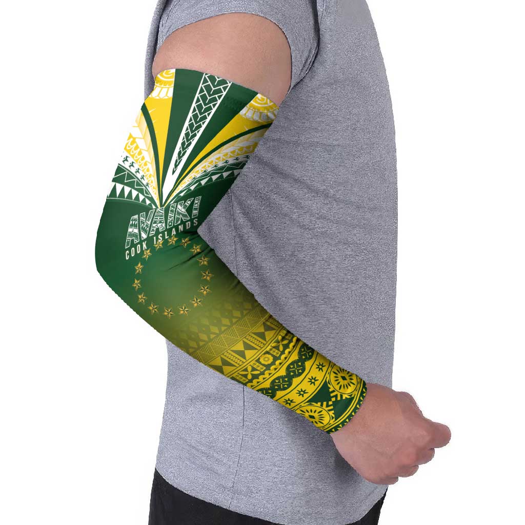 Cook Islands Rugby Custom Arm Sleeves Kuki Avaiki LT7 - Polynesian Pride