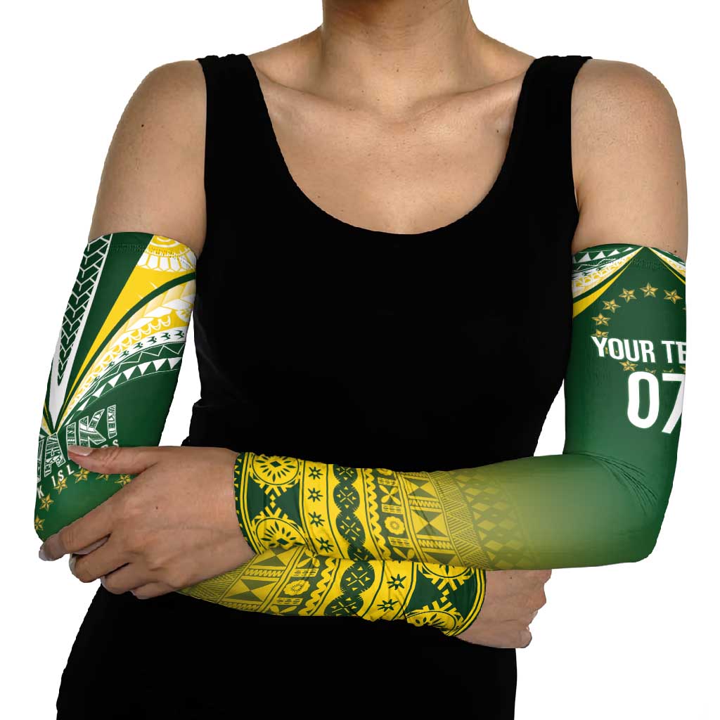 Cook Islands Rugby Custom Arm Sleeves Kuki Avaiki LT7 - Polynesian Pride
