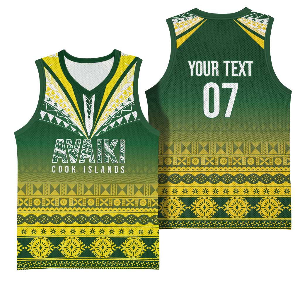 Cook Islands Rugby Custom Basketball Jersey Kuki Avaiki LT7 - Polynesian Pride