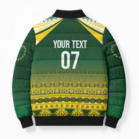 Cook Islands Rugby Custom Bomber Puffer Jacket Kuki Avaiki LT7 - Polynesian Pride