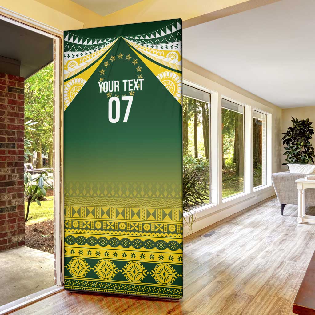 Cook Islands Rugby Custom Door Cover Kuki Avaiki LT7 - Polynesian Pride