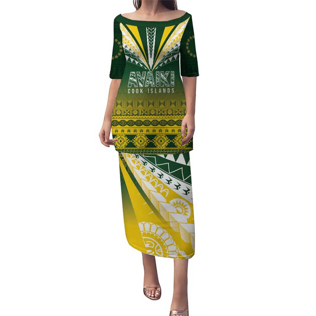 Cook Islands Rugby Custom Family Matching Puletasi and Hawaiian Shirt Kuki Avaiki - Polynesian Pride