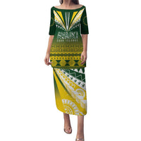 Cook Islands Rugby Custom Family Matching Puletasi and Hawaiian Shirt Kuki Avaiki - Polynesian Pride