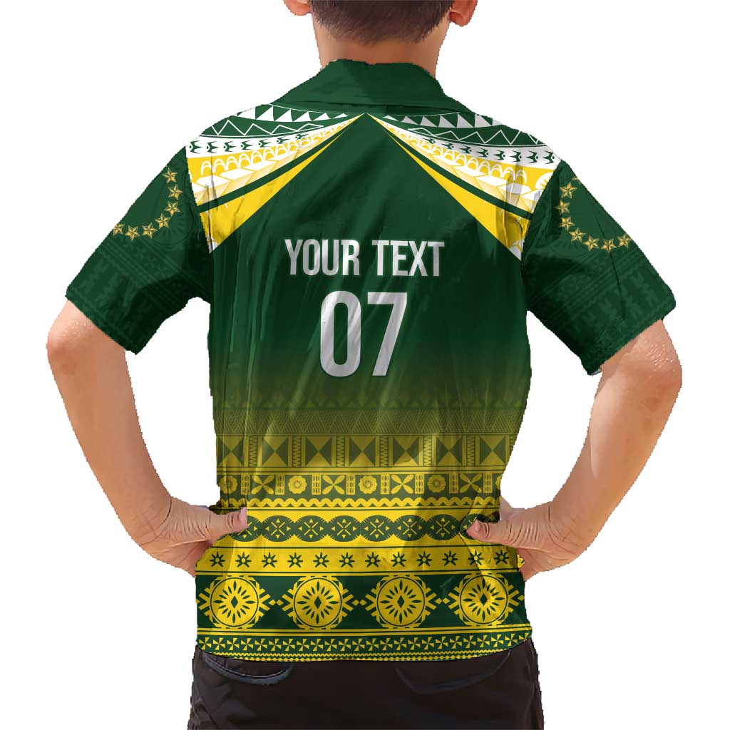 Cook Islands Rugby Custom Family Matching Short Sleeve Bodycon Dress and Hawaiian Shirt Kuki Avaiki LT7 - Polynesian Pride