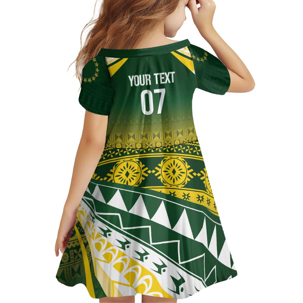 Cook Islands Rugby Custom Family Matching Tank Maxi Dress and Hawaiian Shirt Kuki Avaiki LT7 - Polynesian Pride