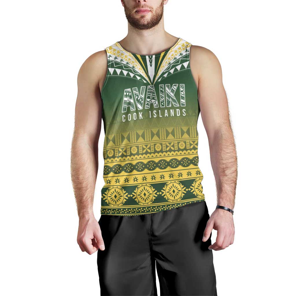 Cook Islands Rugby Custom Men Tank Top Kuki Avaiki LT7 - Polynesian Pride