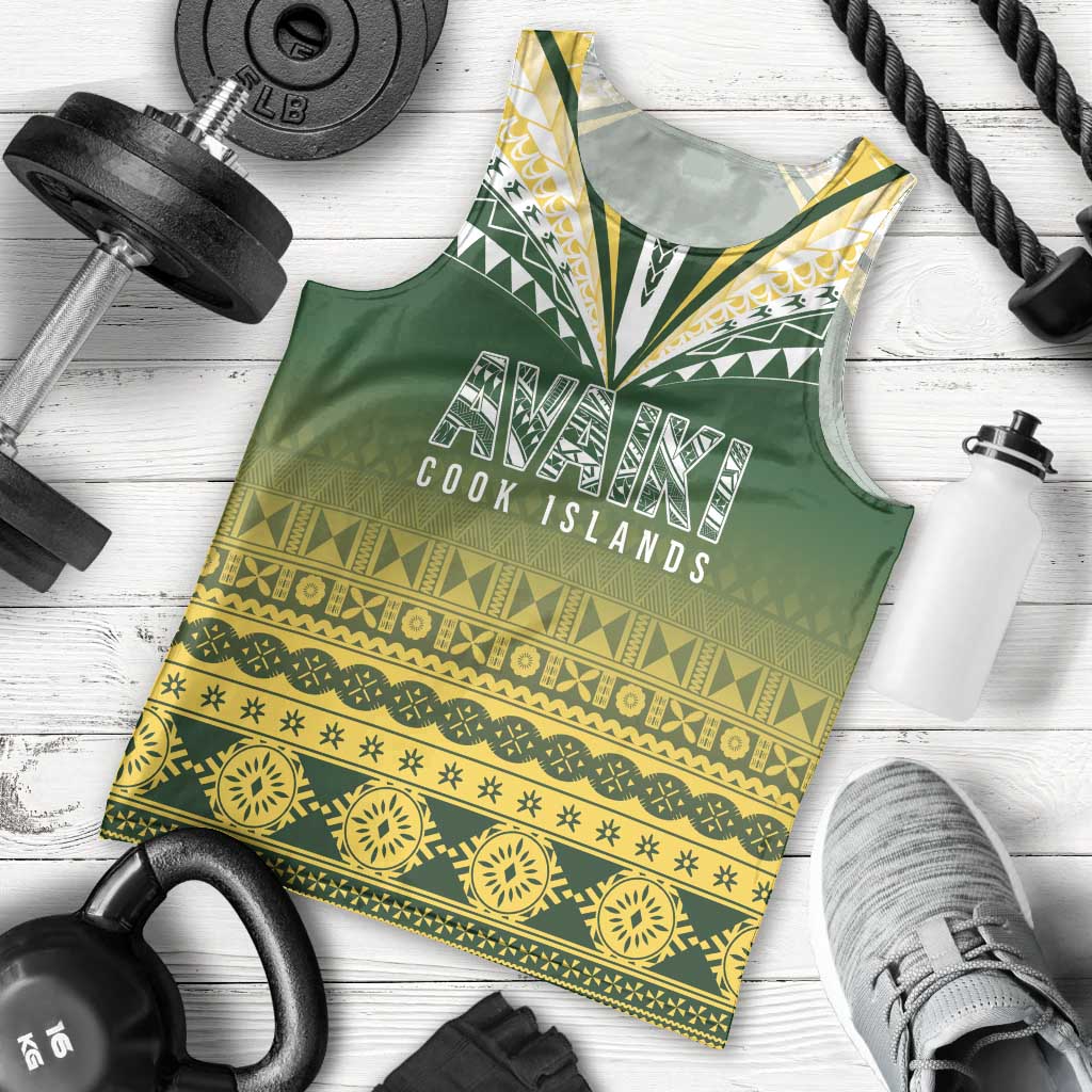 Cook Islands Rugby Custom Men Tank Top Kuki Avaiki LT7 - Polynesian Pride