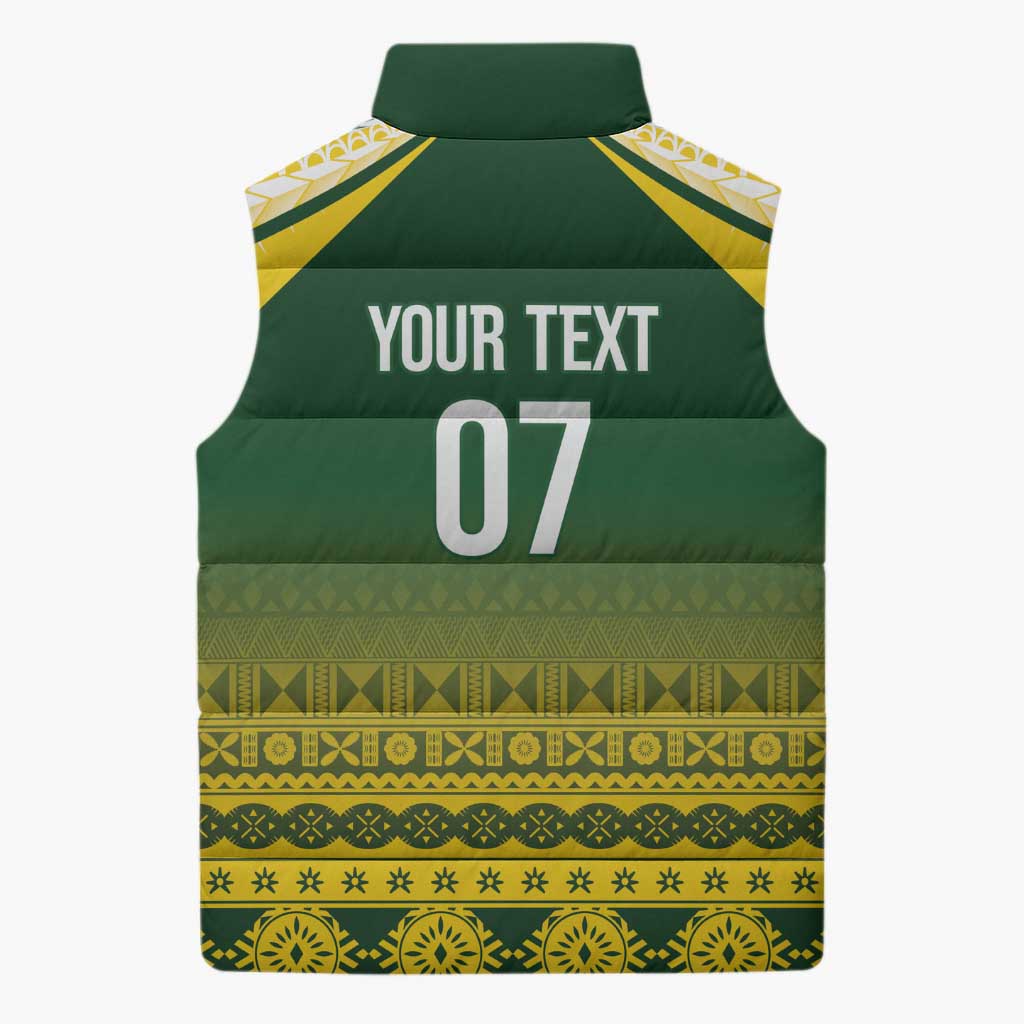 Cook Islands Rugby Custom Sleeveless Puffer Jacket Kuki Avaiki LT7 - Polynesian Pride