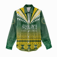 Cook Islands Rugby Custom Women Casual Shirt Kuki Avaiki LT7 - Polynesian Pride