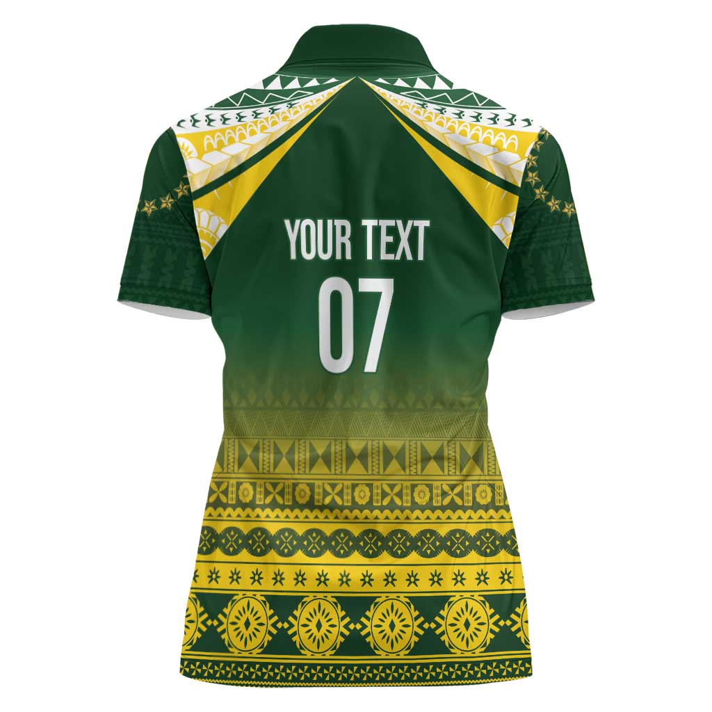 Cook Islands Rugby Custom Women Polo Shirt Kuki Avaiki LT7 - Polynesian Pride