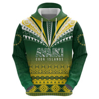 Cook Islands Rugby Custom Zip Hoodie Kuki Avaiki LT7 - Polynesian Pride