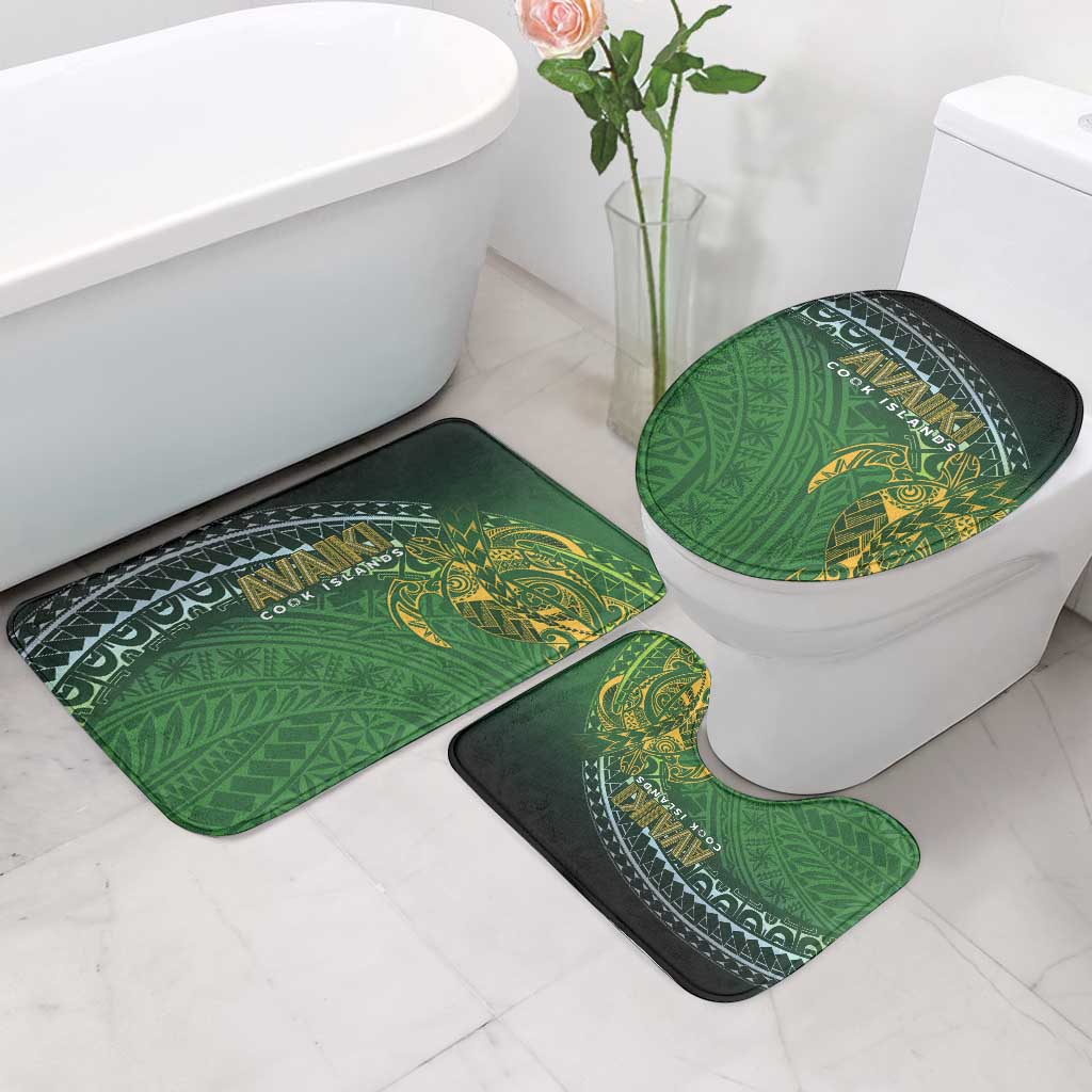 Cook Islands Rugby Kuki Avaiki Bathroom Set Tribal Turtle LT7 - Polynesian Pride