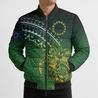 Cook Islands Rugby Kuki Avaiki Bomber Puffer Jacket Tribal Turtle LT7 - Polynesian Pride