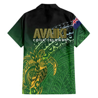 Cook Islands Rugby Kuki Avaiki Family Matching Long Sleeve Bodycon Dress and Hawaiian Shirt Tribal Turtle LT7 - Polynesian Pride