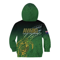 Cook Islands Rugby Kuki Avaiki Kid Hoodie Tribal Turtle LT7 - Polynesian Pride