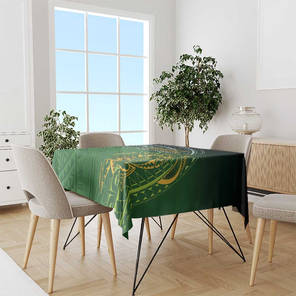 Cook Islands Rugby Kuki Avaiki Tablecloth Tribal Turtle LT7 - Polynesian Pride