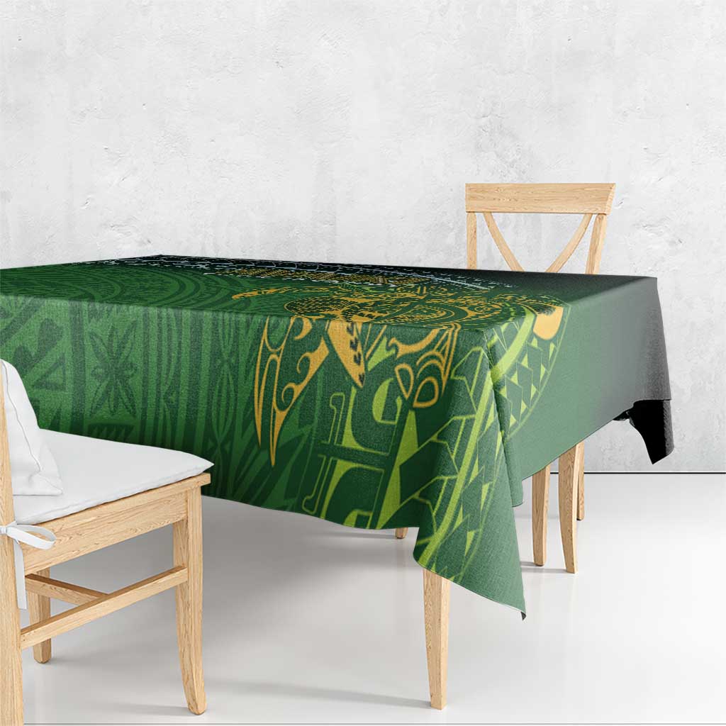 Cook Islands Rugby Kuki Avaiki Tablecloth Tribal Turtle LT7 - Polynesian Pride