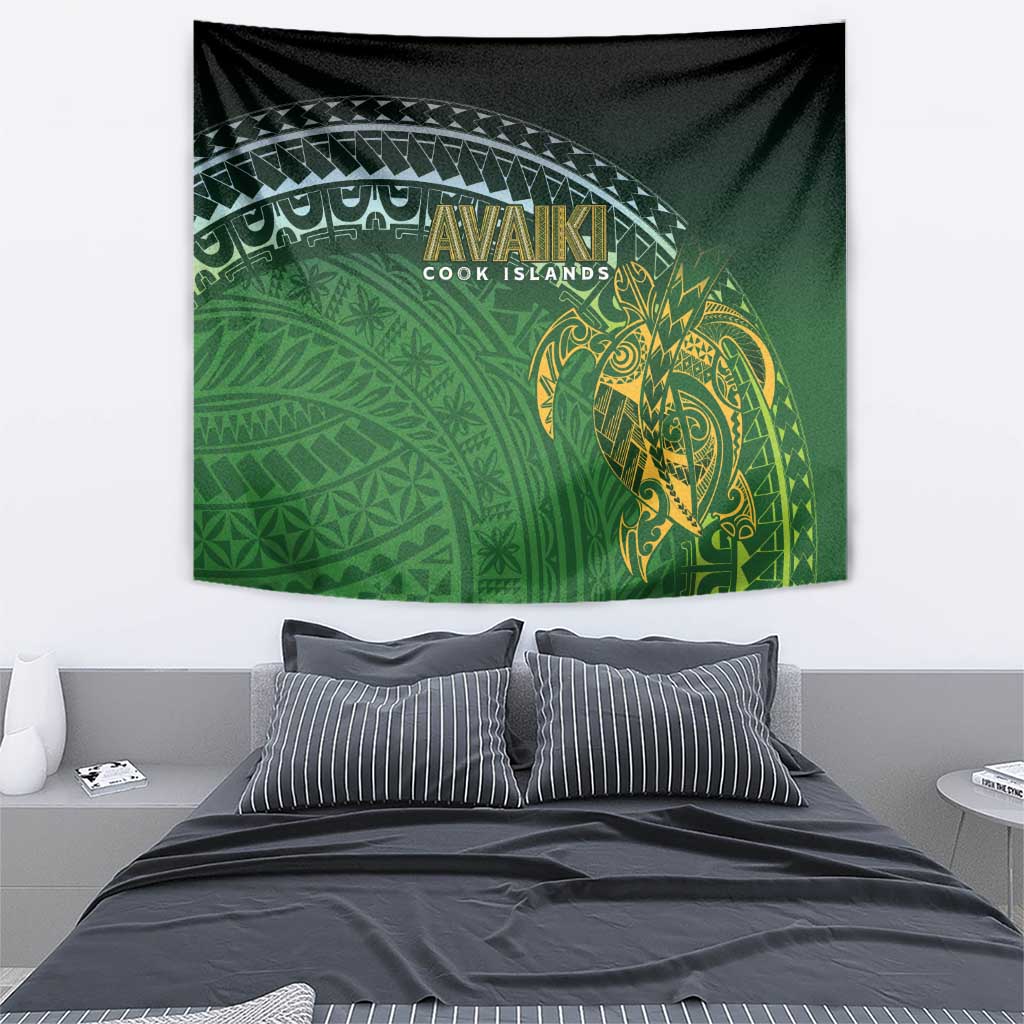 Cook Islands Rugby Kuki Avaiki Tapestry Tribal Turtle LT7 - Polynesian Pride