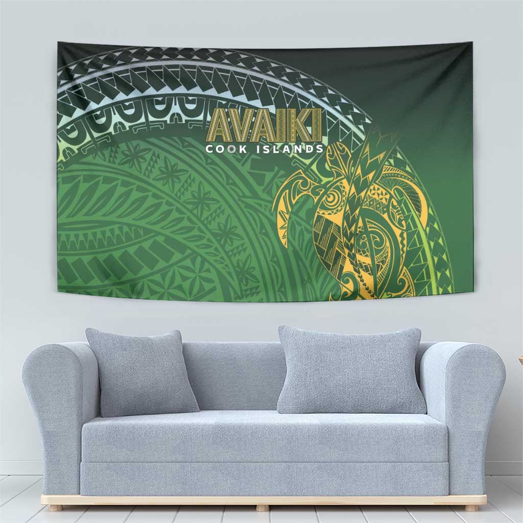 Cook Islands Rugby Kuki Avaiki Tapestry Tribal Turtle LT7 - Polynesian Pride